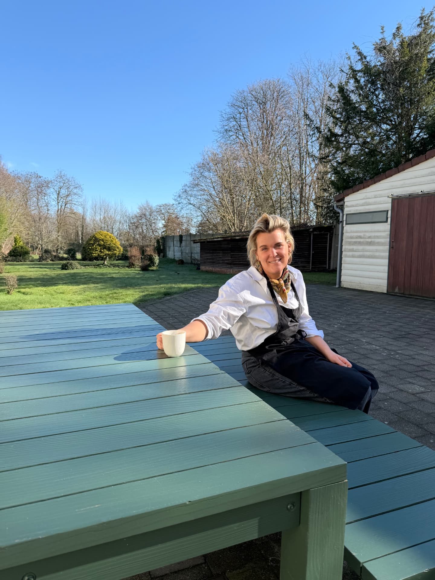 Barista aan het werk